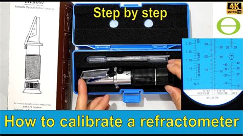 handheld refractometer calibration|refractometer calibration procedure.